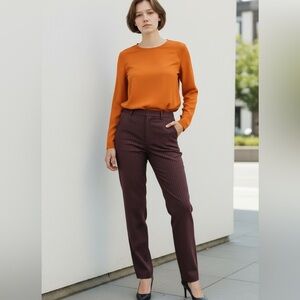 Renfrew Vintage Brown and Orange Pinstriped Pants